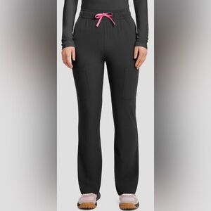 Med Couture Amp Women's 4-Pocket Stretch High Waist Flare Leg Cargo Scrub Pant
